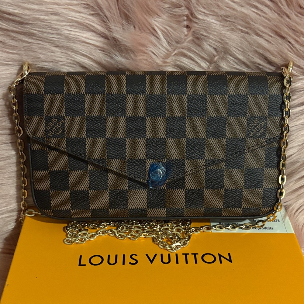 💎SALE Louis Vuitton Damier Ebene Felicie Pochette💎